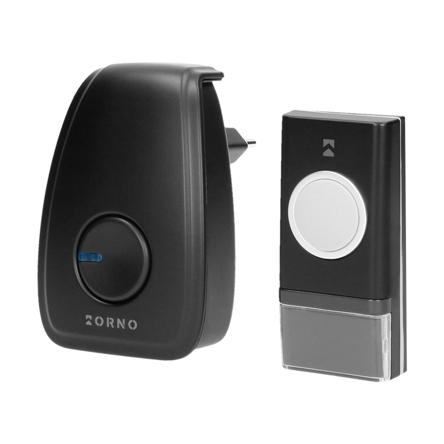 OPERA AC wireless mains-powered doorbell with learning system, 48 sounds, 100m